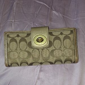 Coach Tan Signature Wallet